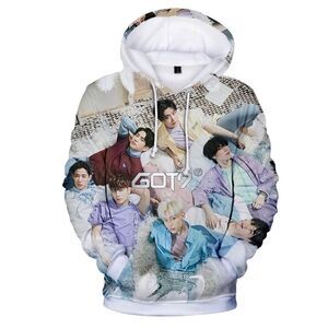 Justgogo Kpop GOT7 Lightweight Fleece Hoodie, Medium. Hallyu! Kpop koreanpopwave